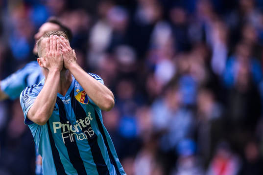 Djurgårdens Elias Andersson deppar