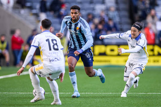 Djurgårdens Isak Hien och Sirius Yukiya Sugita