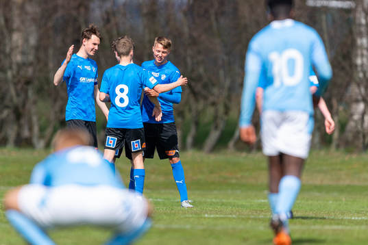 Halmstads spelare jublar