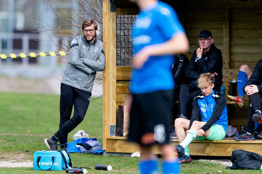 Halmstads tränare Max Lindén