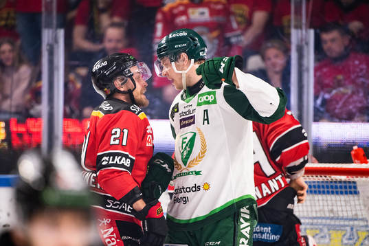Luleås Juhani Tyrväinen och Färjestads Victor Ejdsell
