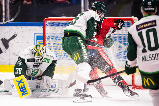 Färjestads målvakt Dominik Furch