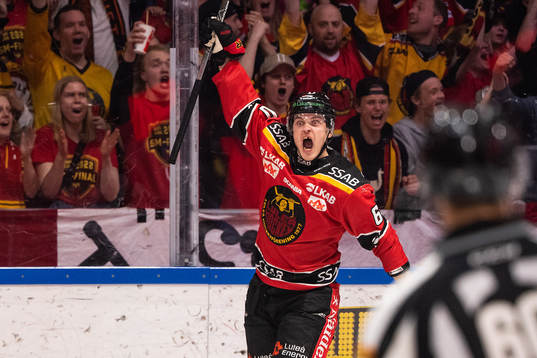 Luleås Julius Honka jublar