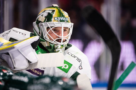 Färjestads målvakt Dominik Furch