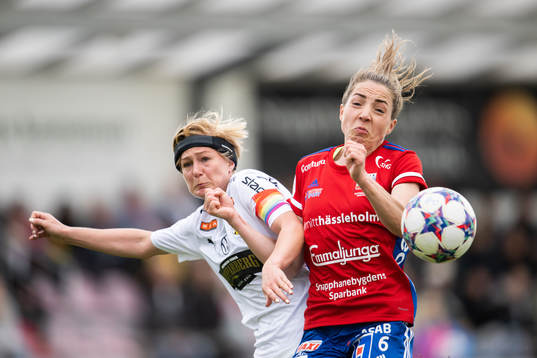 Häckens Luna Nørgaard Gevitz och Vittsjös Clara Markstedt