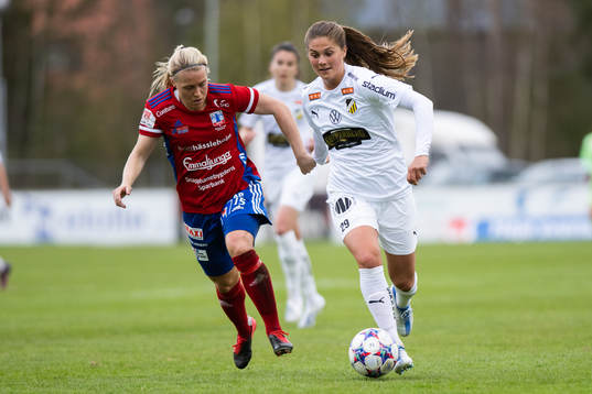 Vittsjös Nellie Persson och Häckens Mille Gejl Jensen