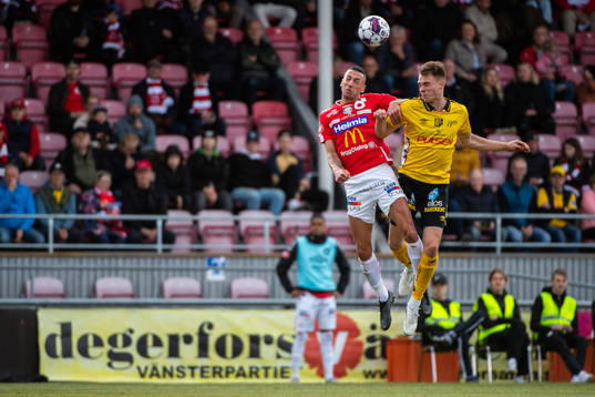 Degerfors Nikola Djurdjic och Elfsborgs Leo Väisänen