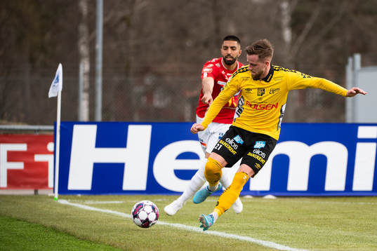 Degerfors Sean Sabetkar och Elfsborgs Rasmus Alm