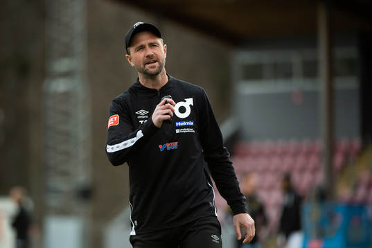Degerfors tränare Tobias Solberg