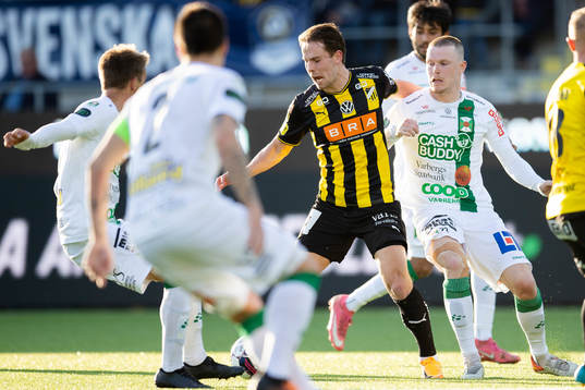 Häckens Lars Olden Larsen och Varbergs Anton Liljenbäck