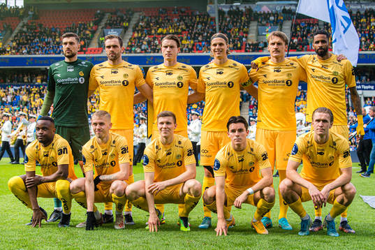 The starting eleven of Bodø/Glimt, from the top left;