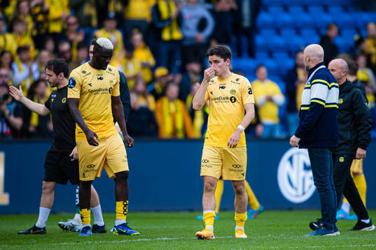 Hugo Vegard Vetlesen of Bodø/Glimt looks dejected