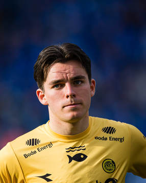 Hugo Vegard Vetlesen of Bodø/Glimt looks dejected