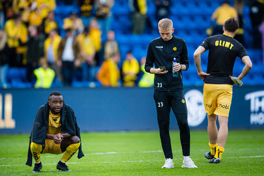 Brice Wembangomo of Bodø/Glimt looks dejected