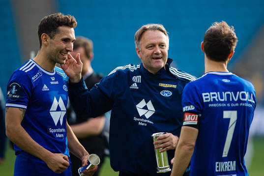 Benjamin Tiedemann Hansen, Erling Moe, head coach of Molde,