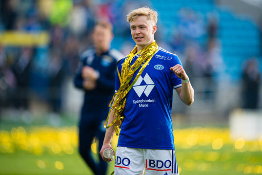 Ola Brynhildsen of Molde celebrates