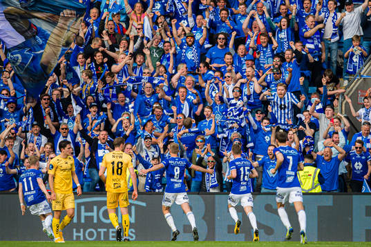 Sivert Heggheim Mannsverk of Molde celebrates