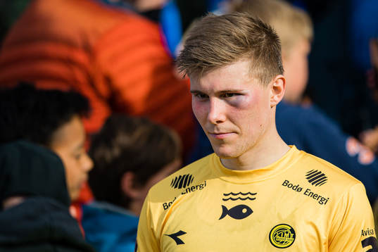 Alfons Sampsted of Bodø/Glimt looks dejected