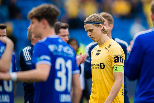Ulrik Saltnes of Bodø/Glimt looks dejected