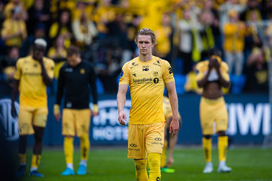 Ola Selvaag Solbakken of Bodø/Glimt looks dejected