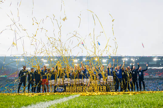 Players of Molde celebrates