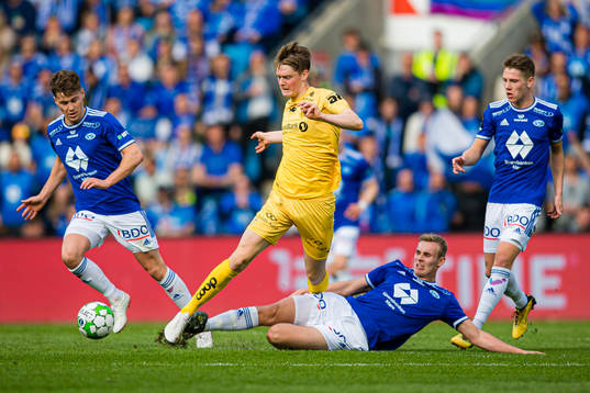 Gaute Høberg Vetti of Bodø/Glimt and Sivert Heggheim