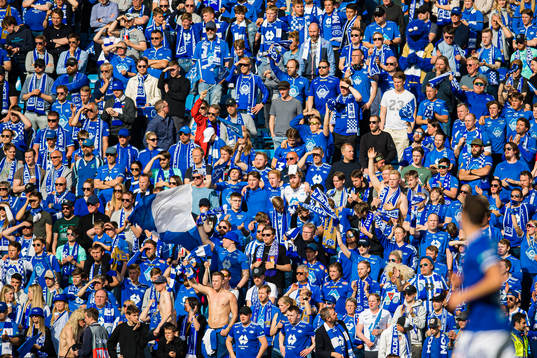 Spectators in the stands