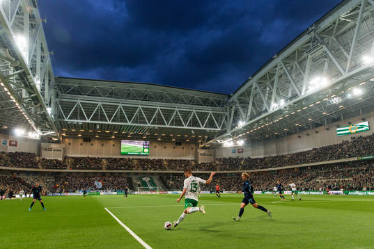 Hammarbys Mads Fenger Nielsen och Sebastian Nanasi