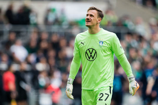 Malmö FFs målvakt Johan Dahlin