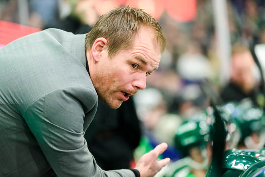 Färjestads tränare Tomas Mitell