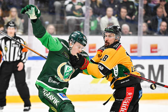 Färjestads Joakim Nygård och Luleås Sami Lepistö