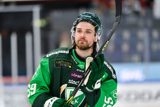 Färjestads Linus Johansson jublar