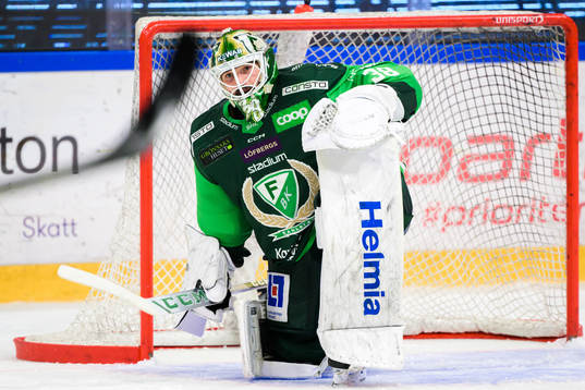 Färjestads målvakt Dominik Furch