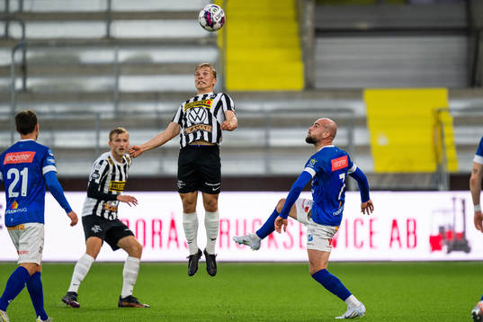 Landskronas Edvin Dahlqvist och Norrbys Perparim Beqaj