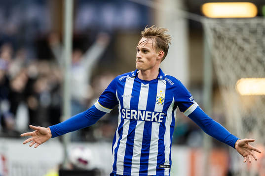 IFK Göteborgs Oscar Vilhelmsson jublar