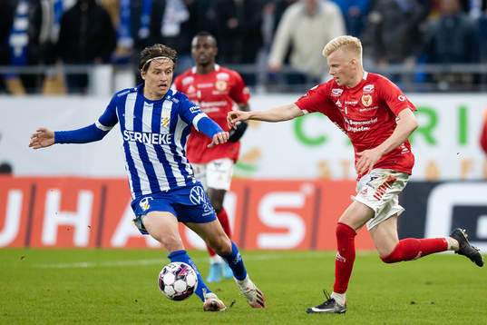 IFK Göteborgs Simon Thern och Kalmars Axel Lindahl