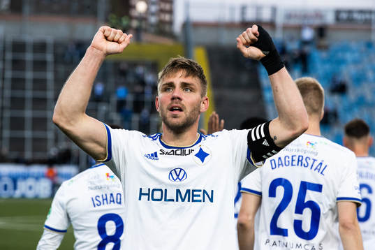 IFK Norrköpings Christoffer Nyman jublar