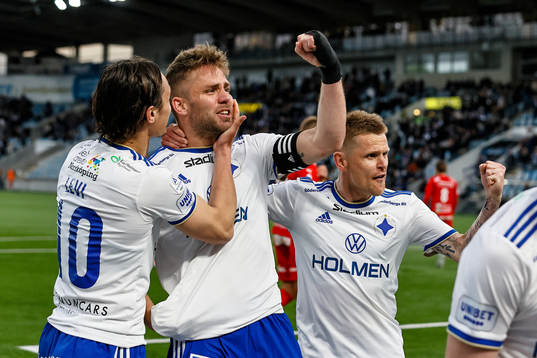 IFK Norrköpings Jonathan Levi, Christoffer Nyman  och Ari