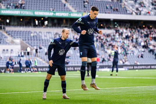 Malmö FFs Oscar Lewicki och Dennis Hadzikadunic