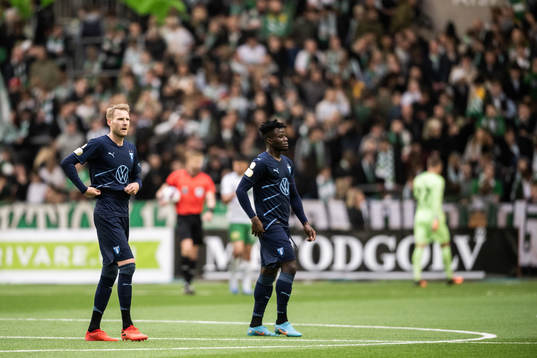 Malmö FFs Ola Toivonen och Malik Abubakari