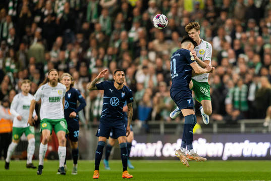 Malmö FFs Dennis Hadzikadunic och Hammarbys Williot