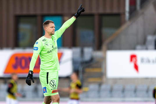 Halmstads målvakt Malkolm Nilsson Säfqvist