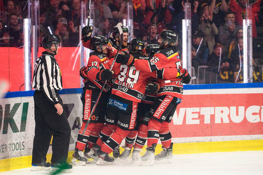 Luleås spelare jublar