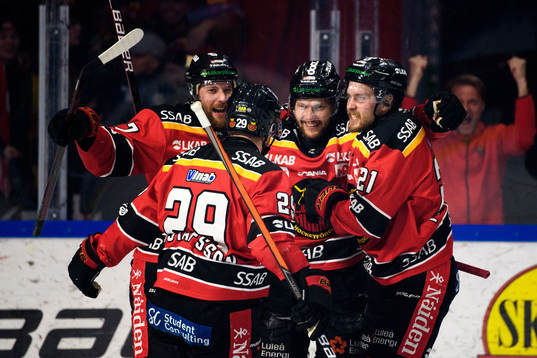 Luleås Linus Omark, Einar Emanuelsson och Juhani