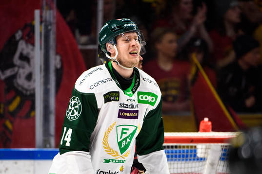 Färjestads Victor Ejdsell deppar