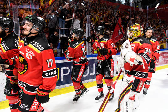 Luleås spelare tackar publiken