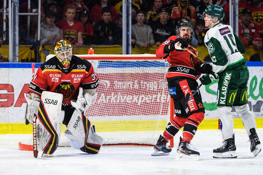 Luleås målvakt Joel Lassinantti, Sami Lepistö och