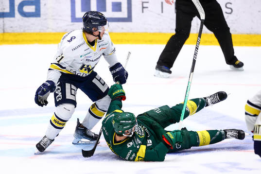 s Myles Powell och Björklövens Francis Perron