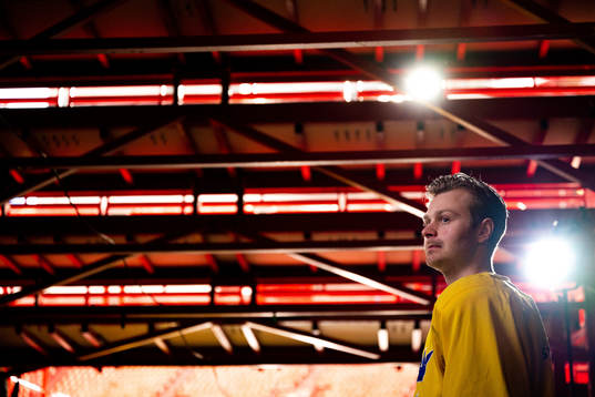 Lucas Wallmark of the Swedish national ice hockey team