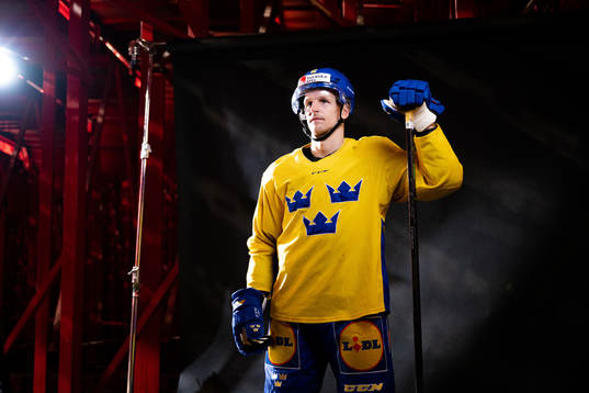 Max Friberg of the Swedish national ice hockey team